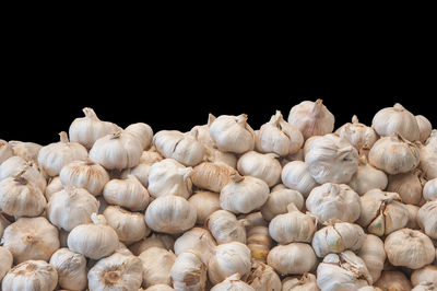 Full frame shot of coffee beans against black background