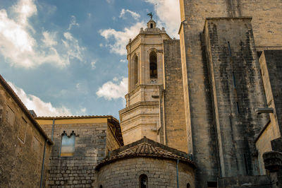 Low angle view of historic building against sky