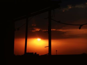 Silhouette of trees at sunset