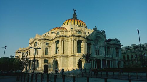 Low angle view of historical building against sky