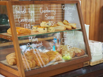 High angle view of food on table