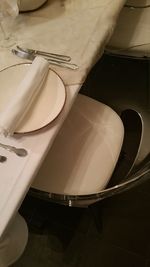 High angle view of bathroom