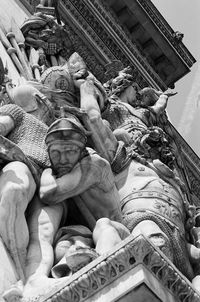 Low angle view of statue