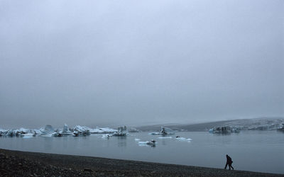 View of boats in sea