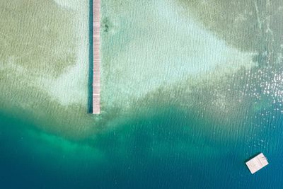 Full frame shot of wet swimming pool