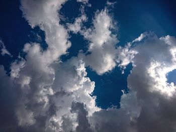 Low angle view of clouds in sky