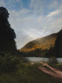 Scenic view of landscape against sky