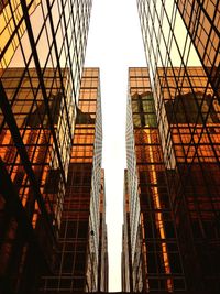 Low angle view of buildings in city