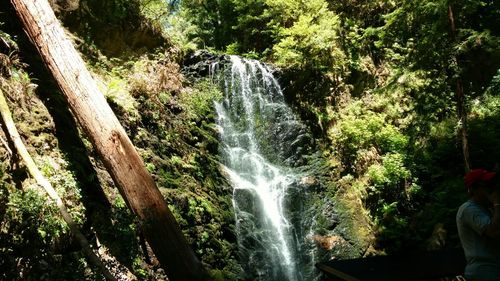 River flowing through rocks