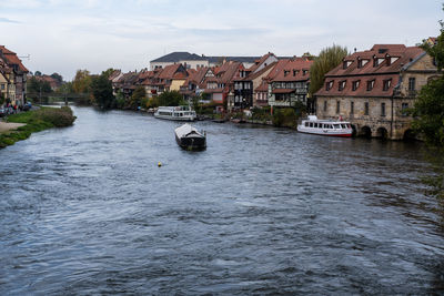 Boats in river