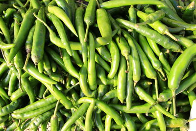 Full frame shot of fresh green vegetables