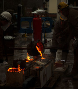 Men working in factory