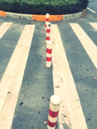 Road sign on street