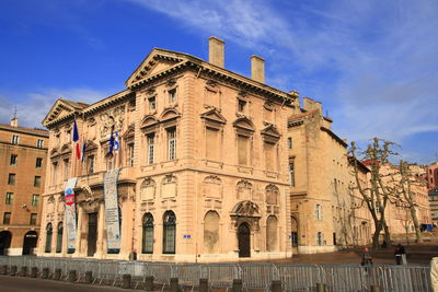 Low angle view of building against sky