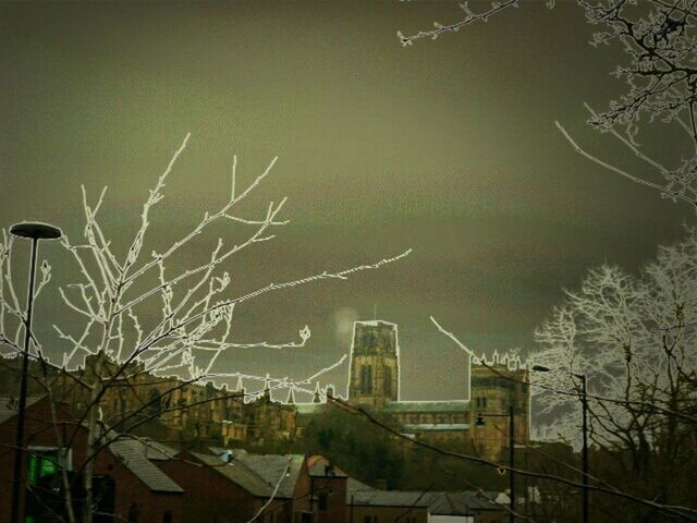 Roof top view of durham city