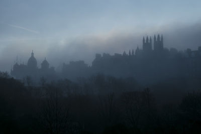 Panoramic view of city against sky