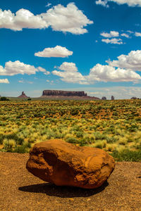 Piece of rock in monument valley.