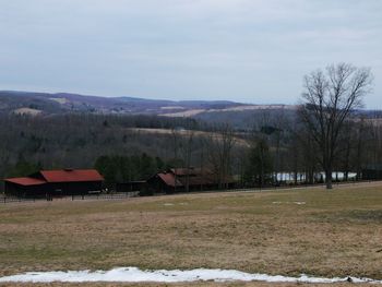 Scenic view of landscape against sky