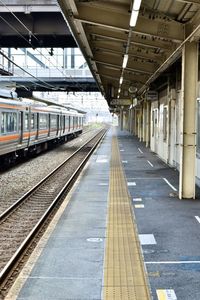 Railroad station platform