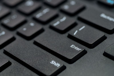 Close-up of computer keyboard