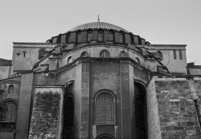 Low angle view of cathedral against clear sky