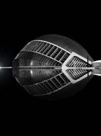 Close-up of electric lamp against black background