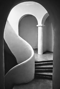 Close-up of spiral staircase