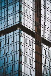 Low angle view of glass building