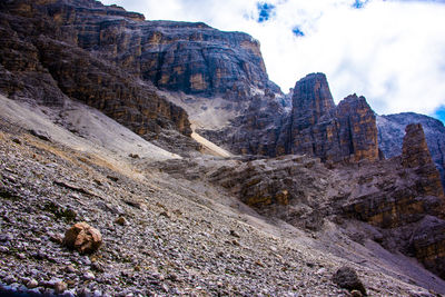 Rocky mountains against sky