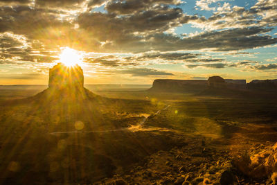 Scenic view of sunset