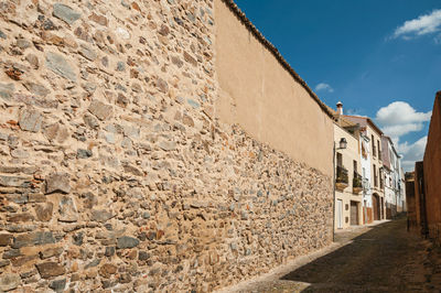 Low angle view of buildings against sky