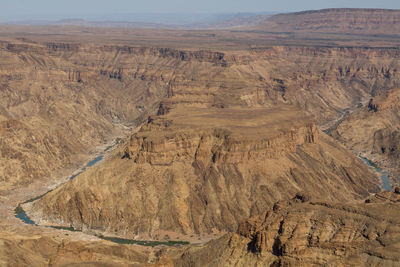 Scenic view of rocky mountains