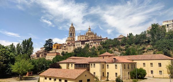Buildings against sky in city