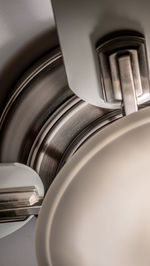 High angle view of coffee beans in kitchen
