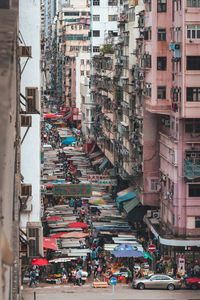 Mong kok preserves its traditional characteristics with an array of markets.