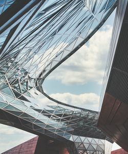 Low angle view of bridge against sky