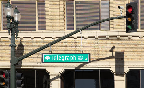 Close-up of information sign