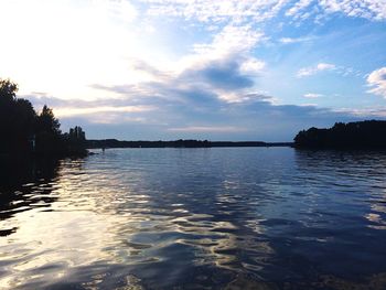 Reflection of clouds in water