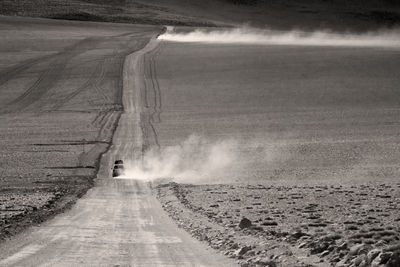 Car on country road