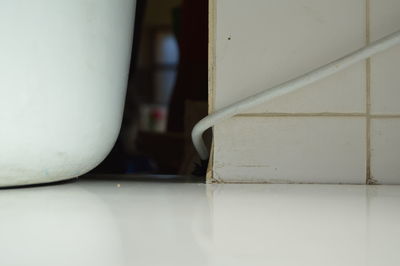 Surface level of tiled floor