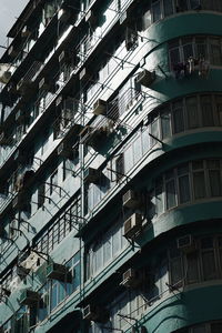 Low angle view of modern building in city