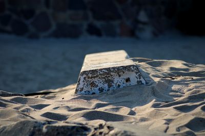 Close-up of sand on beach