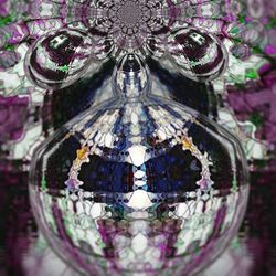 Close-up view of reflection