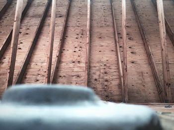 Close-up of wooden plank