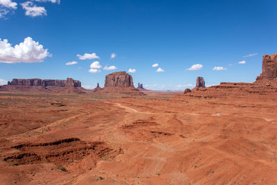 Scenic view of desert against sky