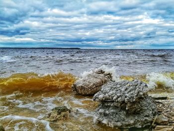 Scenic view of sea against sky