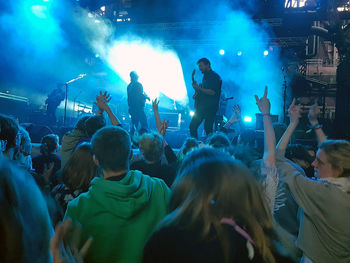 Crowd at music concert