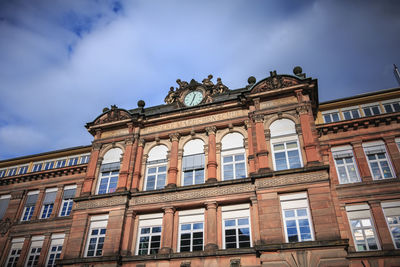 Low angle view of historical building against sky