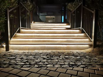 Staircase leading towards building