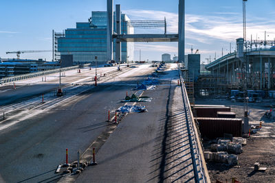 Highway under construction in sweden